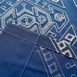 Mörkläggningsgardin Med Geometrisk Broderi, Modern Max, Måttbeställd Gardin För Sovrum