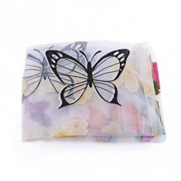 Lantlig Romantisk Skir Gardin Måttbeställd Gardin Färgglatt Fjärilstryck Miljöskyddat Andningsbart Tyg