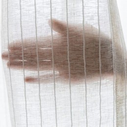 Randiga Jacquard Skira Gardiner Enfärgad Voile Tyll För Vardagsrum