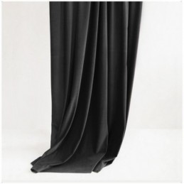 Svart Flanellgardin Mörkläggningsgardin Måttbeställd Minimalistisk Enfärgat Tyg Vardagsrum Sovrum