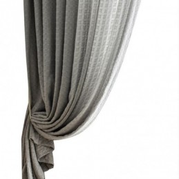 Nordisk Rutig Tyllgardin Måttbeställd Gardin Varpstickning Transparent Gardin För Vardagsrum