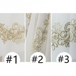 Modern Minimalistisk Skir Gardin Måttbeställd Gardin Växtbroderad Tyllgardiner För Vardagsrum Sovrum