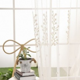 Dekorativ Transparent Gardin, Måttbeställd Gardin, Broderad Tyll För Vardagsrum