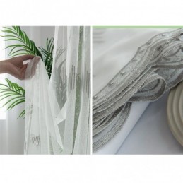 Dekorativa Transparenta Gardiner, Måttbeställda Gardinlinjer, Broderade Tyllgardiner, Vardagsrum, Sovrum