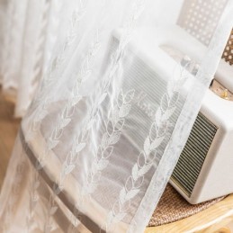 Broderade Transparenta Gardiner I Voilepanel För Vardagsrum Och Sovrum
