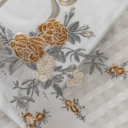 Blommiga Tyllgardiner Vita Voile Transparenta För Vardagsrum