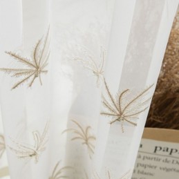 Dekorativa Transparenta Gardiner Måttbeställda Gardinväggar Med Broderi, Fönstergardiner, Vardagsrum, Sovrum