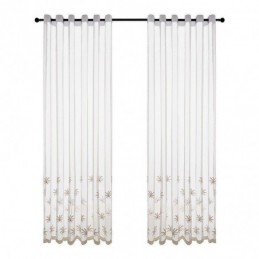 Dekorativa Transparenta Gardiner Måttbeställda Gardinväggar Med Broderi, Fönstergardiner, Vardagsrum, Sovrum