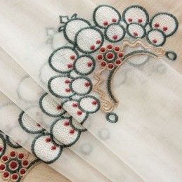 Broderade, Skira Tyllgardiner, Eleganta Draperier, Cortinas För Vardagsrum