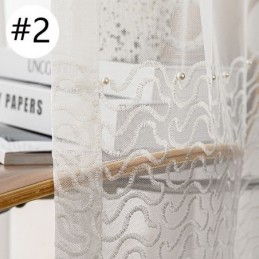 Broderade, Skira Tyllgardiner, Transparenta Draperier, Cortinas För Vardagsrum