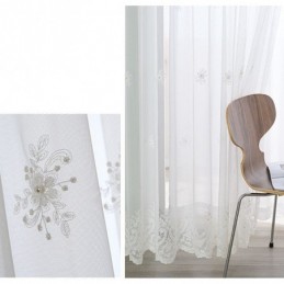 Broderad Mörkläggningsgardin Måttbeställd Gardin Lyxig Europeisk Värmeisolerande Draperi För Vardagsrum