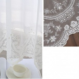 Broderad Mörkläggningsgardin Måttbeställd Gardin Lyxig Europeisk Värmeisolerande Draperi För Vardagsrum