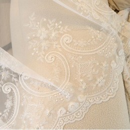 Broderad Mörkläggningsgardin Måttbeställd Gardin Lyxig Europeisk Värmeisolerande Draperi För Vardagsrum