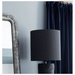 Mörkblå Flanellgardiner Mörkläggningsgardin Måttbeställd Gardinpanel Minimalistisk Enfärgad Tyg Vardagsrum Sovrum