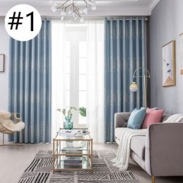 Modern Mörkläggningsgardin Måttbeställd Jacquardgardin För Vardagsrum/Sovrum