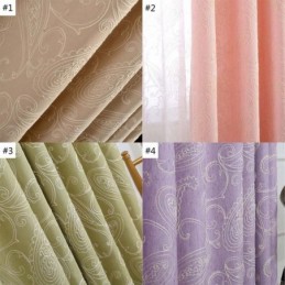 Mörkläggande Gardin I Vintagestil, Måttbeställd, Lyxig Broderad Gardin För Vardagsrum