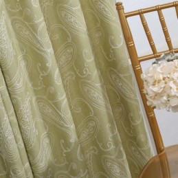 Mörkläggande Gardin I Vintagestil, Måttbeställd, Lyxig Broderad Gardin För Vardagsrum