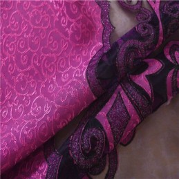 Andningsbar Transparent Gardin Måttbeställd Gardin Jacquard Fönsterbehandling