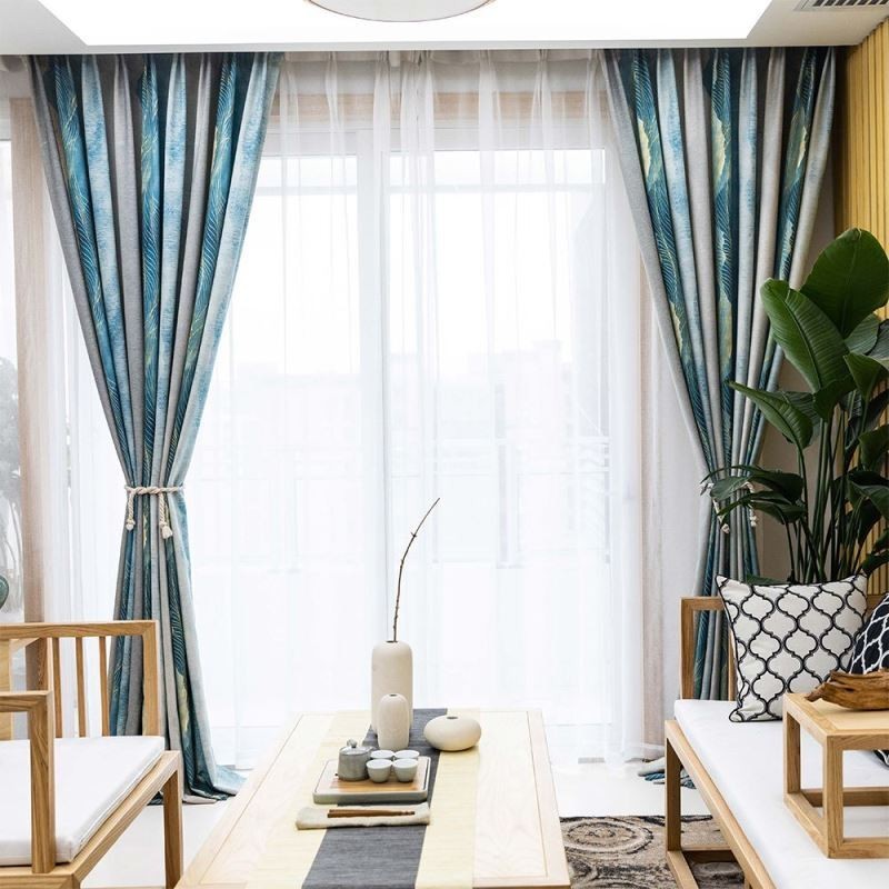 Mörkläggningsgardin Modern Max Måttbeställd Gardin För Tjockare Bläcktryckt Sovrum