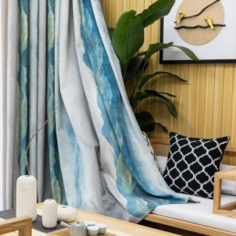 Mörkläggningsgardin Modern Max Måttbeställd Gardin För Tjockare Bläcktryckt Sovrum