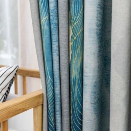 Mörkläggningsgardin Modern Max Måttbeställd Gardin För Tjockare Bläcktryckt Sovrum