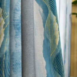 Mörkläggningsgardin Modern Max Måttbeställd Gardin För Tjockare Bläcktryckt Sovrum