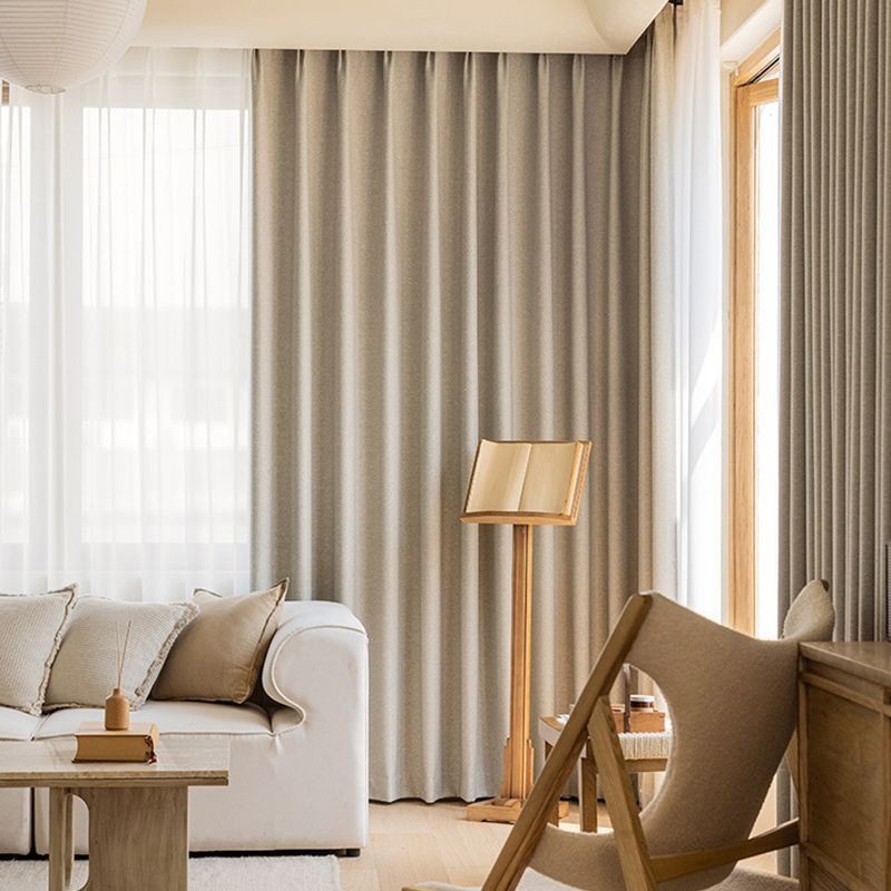 Nordiska Enfärgade Mörkläggningsgardiner För Vardagsrum