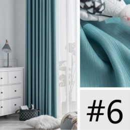 Nordisk Randig Jacquardgardin Måttbeställda Mörkläggningsgardiner För Vardagsrum/Sovrum