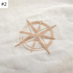 Modern, Transparent Gardin, Måttbeställd, Andningsbar, Stjärnbroderad, Vardagsrumsgardin