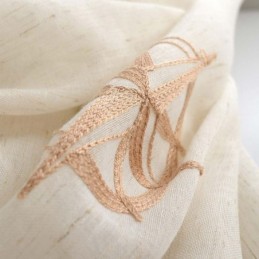 Modern, Transparent Gardin, Måttbeställd, Andningsbar, Stjärnbroderad, Vardagsrumsgardin