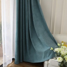 Ren Färgad Gardin, Måttbeställd, Hög Solskyddsgardin För Vardagsrum/Sovrum