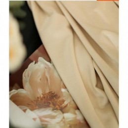 Flanellgardin Champagnefärgad Mörkläggningsgardin Måttbeställd Nordisk Minimalistisk Premiumtyg Vardagsrum Restaurang