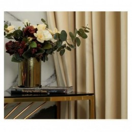 Flanellgardin Champagnefärgad Mörkläggningsgardin Måttbeställd Nordisk Minimalistisk Premiumtyg Vardagsrum Restaurang