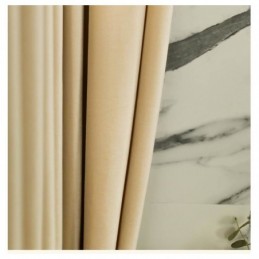 Flanellgardin Champagnefärgad Mörkläggningsgardin Måttbeställd Nordisk Minimalistisk Premiumtyg Vardagsrum Restaurang