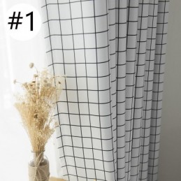 Rutig Mörkläggningsgardin Måttbeställd Rutmönster Geometrisk För Sovrum Vardagsrum