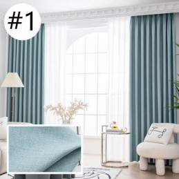 Modern Enfärgad Gardin Måttbeställd Mörkläggningsgardiner För Vardagsrum
