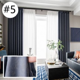 Moderna Enfärgade Gardiner Måttbeställda Mörkläggningsgardiner För Vardagsrum