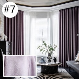 Moderna Enfärgade Gardiner Måttbeställda Mörkläggningsgardiner För Vardagsrum