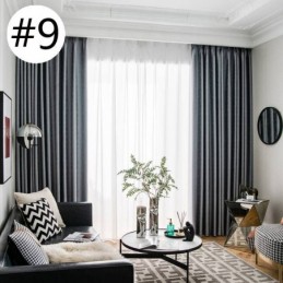 Moderna Enfärgade Gardiner Måttbeställda Mörkläggningsgardiner För Vardagsrum