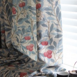 Mörkläggande Gardiner I Blommönster I Amerikansk Landsbygdsstil