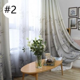 Måttbeställd Gardin Gardin Färsk Bambutryck Fönster