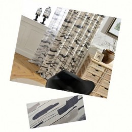 Abstrakt Färgglad Gardin Måttbeställd Gardin Barnrum Vardagsrum