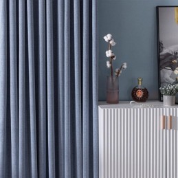 Modern Enfärgad Gardin...