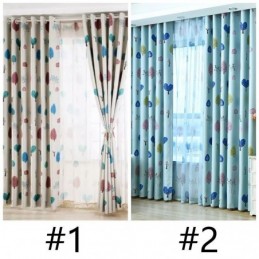 Söt Tecknad Barnrumsgardin Måttbeställd Gardin Liten Trädtryck För Dagis