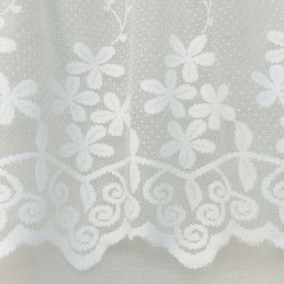 Modern Blommönstergardin Måttbeställd Gardin I Tyll, Transparent För Vardagsrum, Sovrum