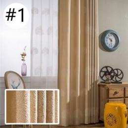 Elegant Broderad Gardin Med Trädmönster, Måttbeställd Gardin, Mörkläggningsgardiner, Gardiner För Vardagsrum